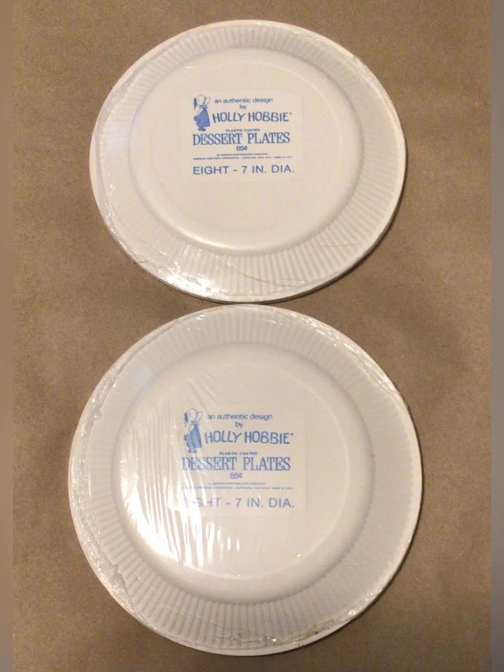 Vintage 70s HOLLY HOBBIE Dessert Paper Plates 2 packs of 8 (16 total) Sealed 7”